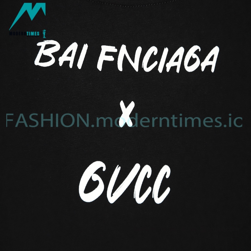 Gucci - Balenciaga Double G-B Print Short Sleeve T-shirt Gucci - Balenciaga Double G-B Print Short Sleeve T-shirt